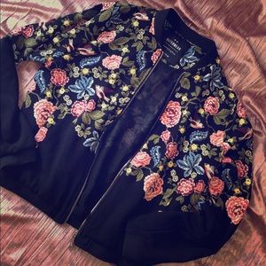 Outerwear floral fashion jacket